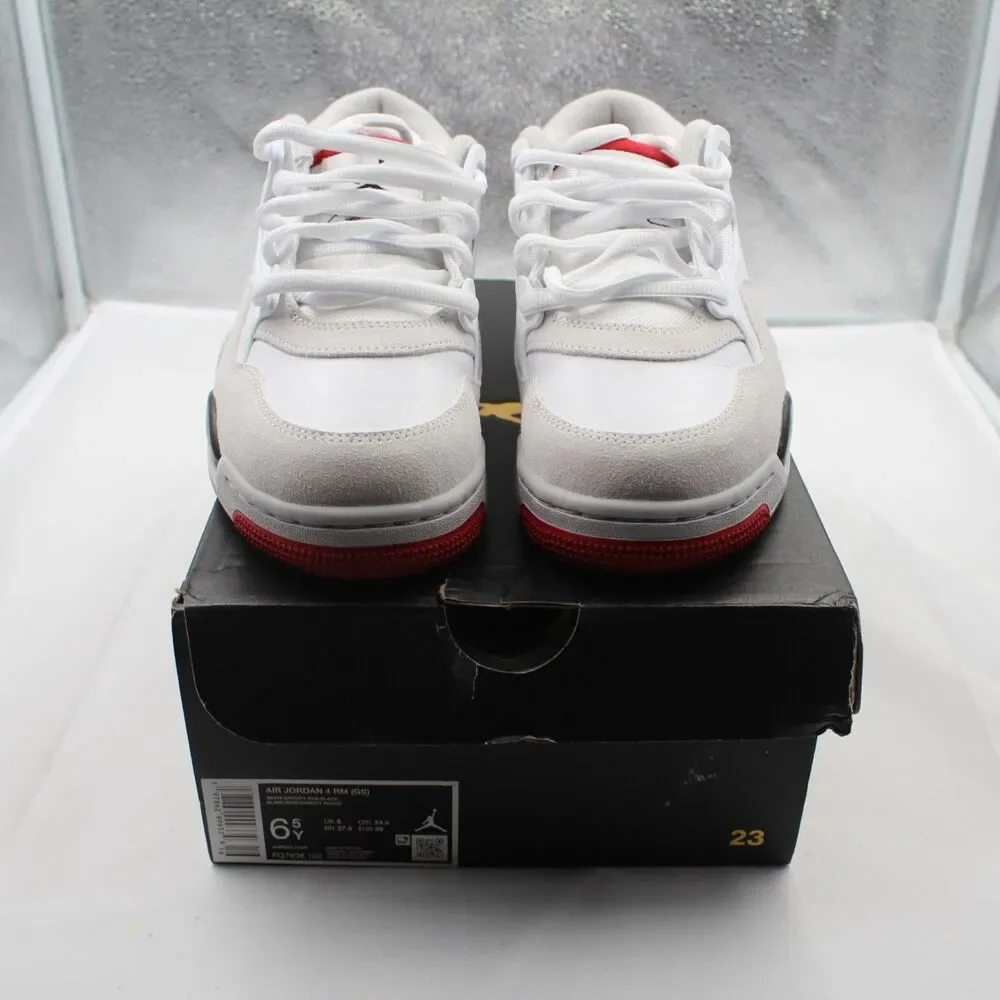 Jordan Air Jordan 4 RM Low Top Sneakers Size 6.5 Youth / 8 Women White Varsity